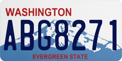 WA license plate ABG8271
