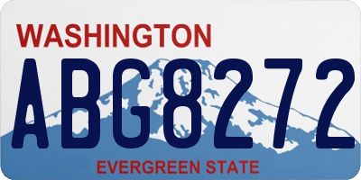 WA license plate ABG8272