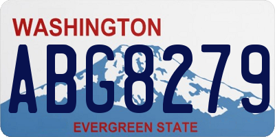 WA license plate ABG8279