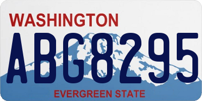 WA license plate ABG8295