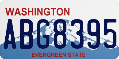 WA license plate ABG8395