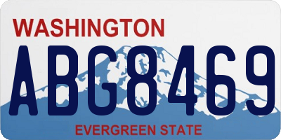 WA license plate ABG8469