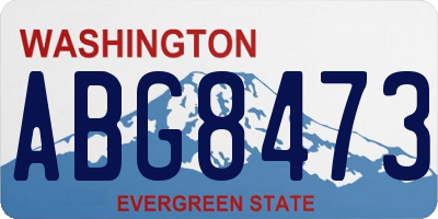 WA license plate ABG8473