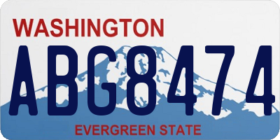 WA license plate ABG8474