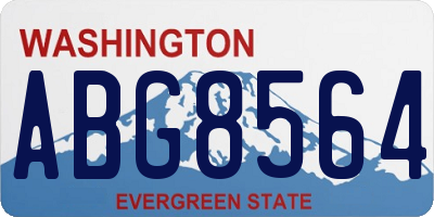 WA license plate ABG8564
