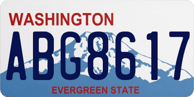 WA license plate ABG8617