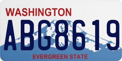 WA license plate ABG8619