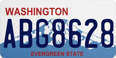 WA license plate ABG8628