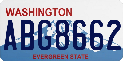WA license plate ABG8662