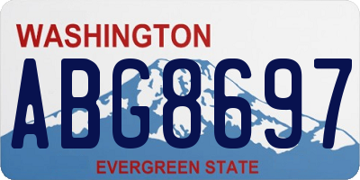 WA license plate ABG8697