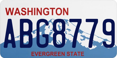 WA license plate ABG8779