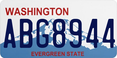 WA license plate ABG8944
