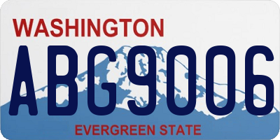 WA license plate ABG9006