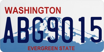 WA license plate ABG9015