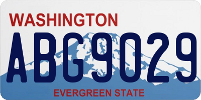 WA license plate ABG9029