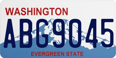 WA license plate ABG9045