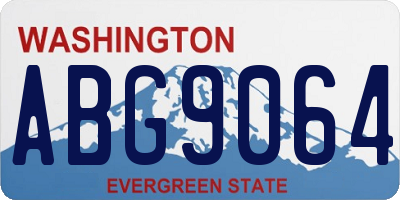 WA license plate ABG9064