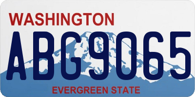 WA license plate ABG9065