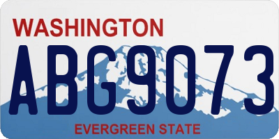 WA license plate ABG9073
