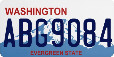 WA license plate ABG9084