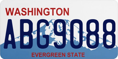 WA license plate ABG9088