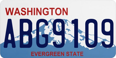 WA license plate ABG9109