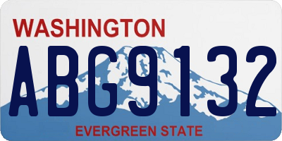 WA license plate ABG9132