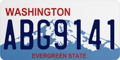 WA license plate ABG9141