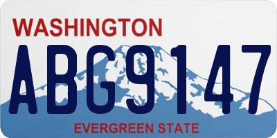 WA license plate ABG9147