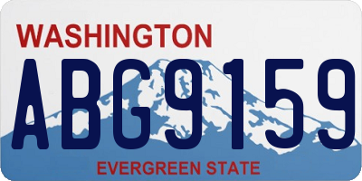 WA license plate ABG9159