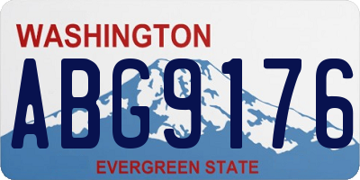 WA license plate ABG9176