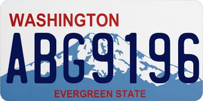 WA license plate ABG9196