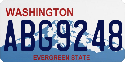 WA license plate ABG9248