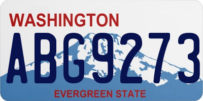 WA license plate ABG9273