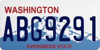 WA license plate ABG9291