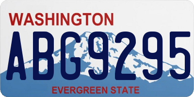 WA license plate ABG9295