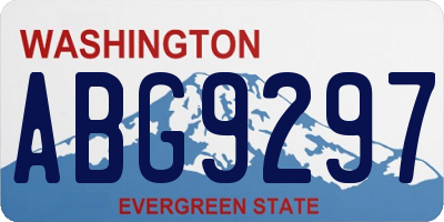 WA license plate ABG9297