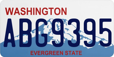 WA license plate ABG9395