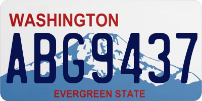 WA license plate ABG9437