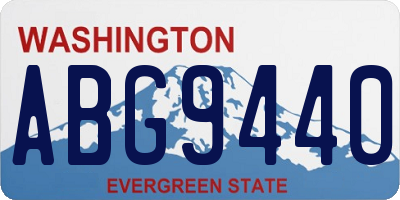 WA license plate ABG9440