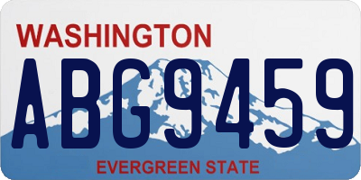 WA license plate ABG9459