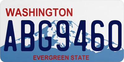 WA license plate ABG9460