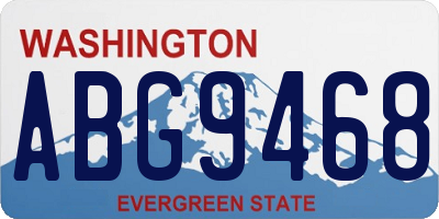 WA license plate ABG9468