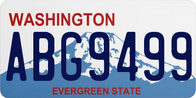 WA license plate ABG9499