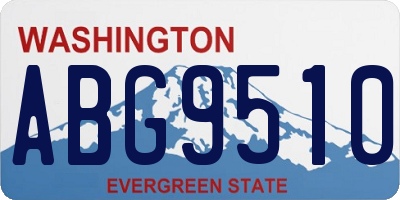 WA license plate ABG9510