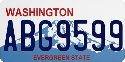 WA license plate ABG9599