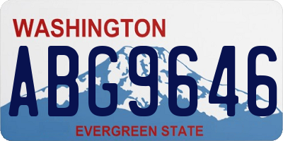 WA license plate ABG9646