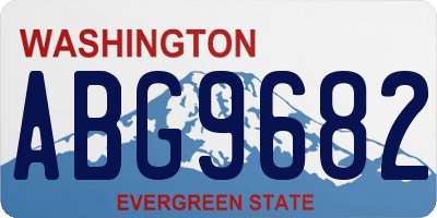 WA license plate ABG9682