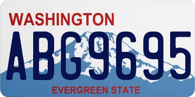 WA license plate ABG9695