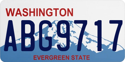WA license plate ABG9717